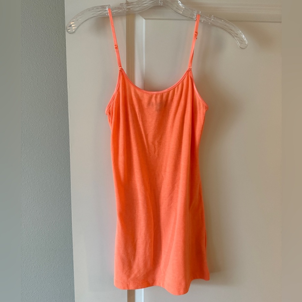 Orange Spaghetti Strap Tank Top